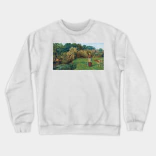 Poll the Milkmaid by Arthur Hughes Crewneck Sweatshirt